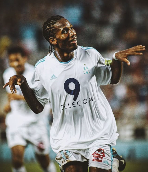 Marseille 2003-04 Home Jersey Drogba