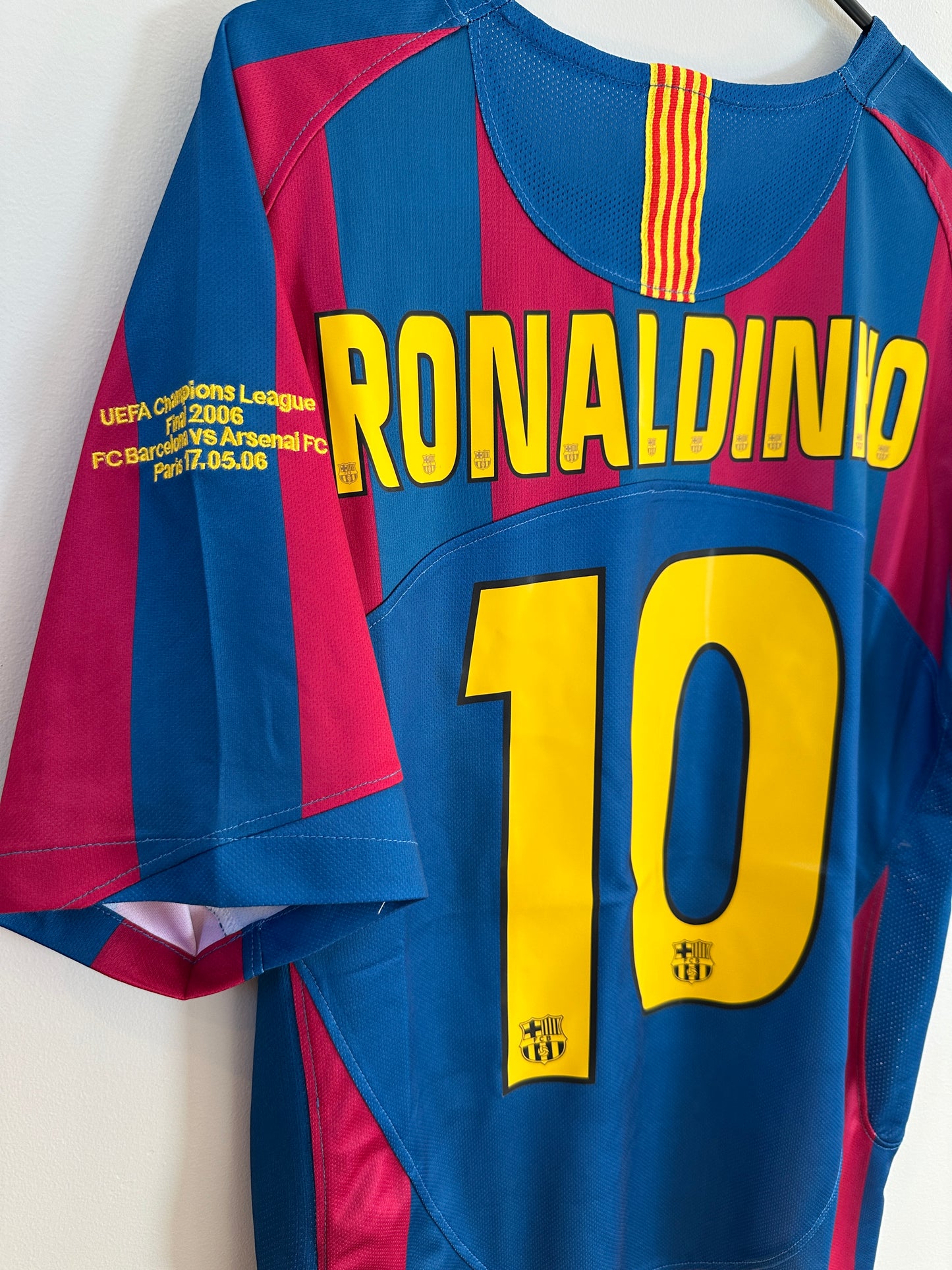 Barcelona 2006 Champions League Final Jersey Ronaldinho