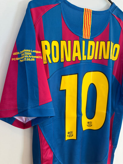 Barcelona 2006 Champions League Final Jersey Ronaldinho