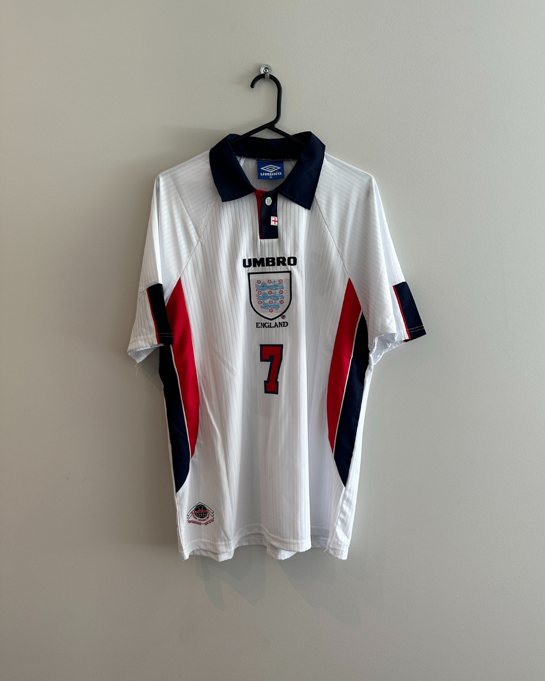 England 1998 World Cup Jersey Beckham