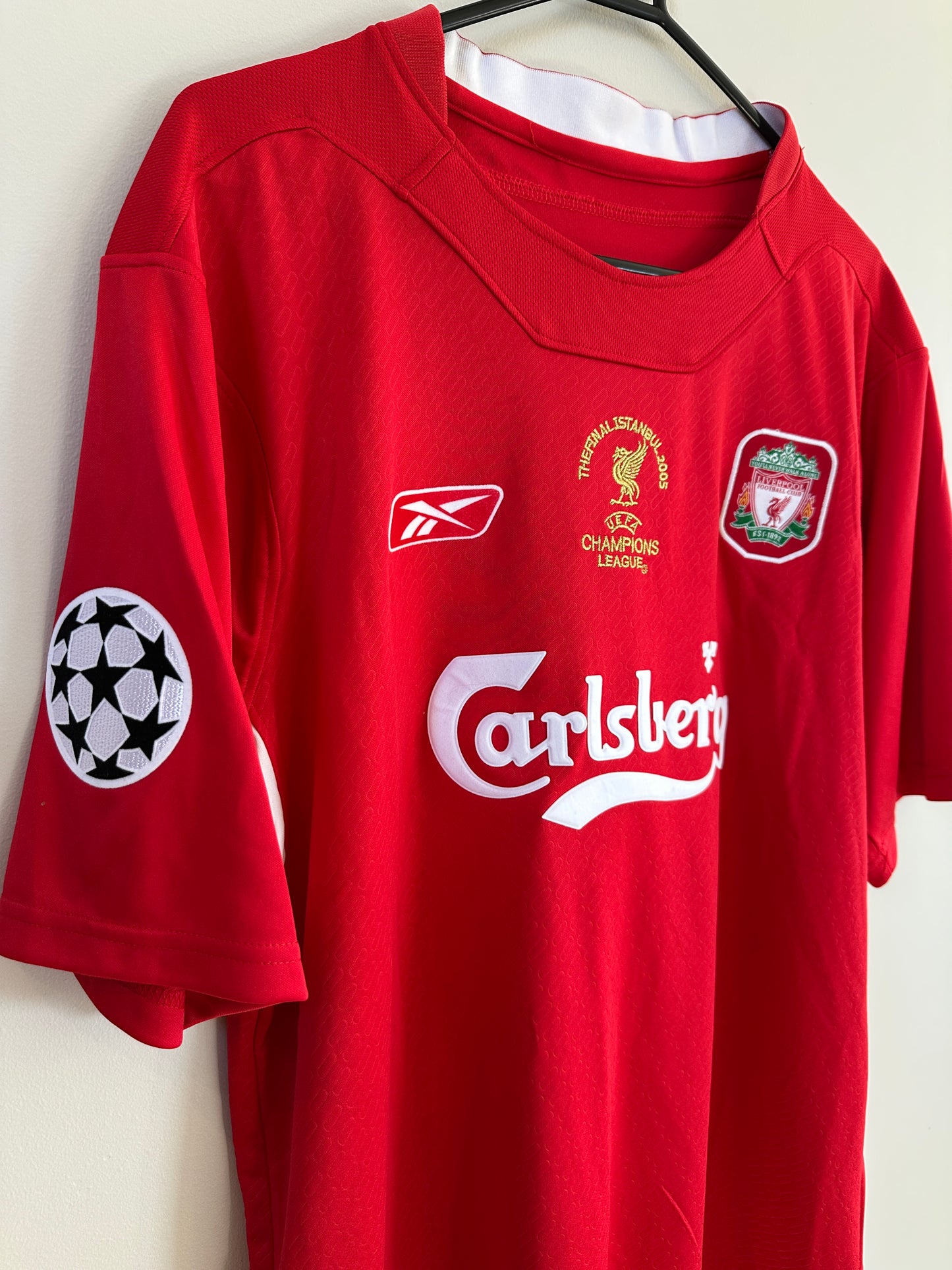 Liverpool 2005 Champions League Final Jersey Gerrard