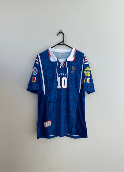 France EURO 1996 Home Jersey Zidane