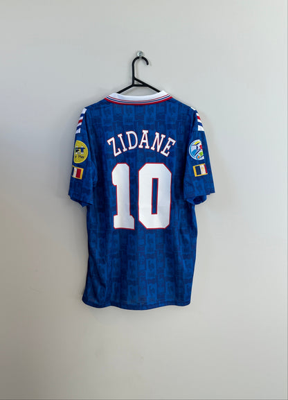 France EURO 1996 Home Jersey Zidane