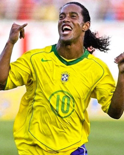 Brazil 2004 Home Jersey Ronaldinho