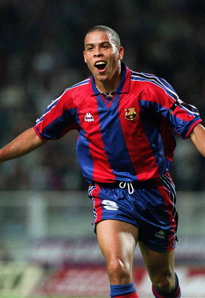 Barcelona 1996-97 Home Jersey Ronaldo