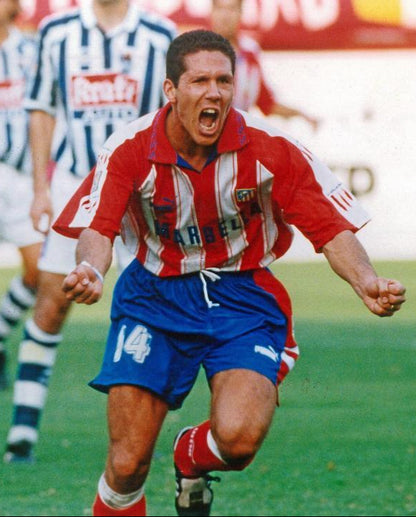 Atletico Madrid 1995-96 Home Jersey Simeone